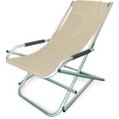 Garden Friend - Chaise longue pivotante Elba en aluminium