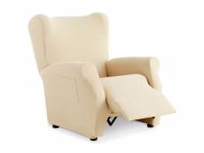 Housse de fauteuil relax inclinable extensible milan eiffel textile milan ivoire
