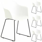 Idimex - Lot de 4 chaises de jardin foro fauteuil d'extérieur