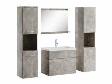 Meuble de salle de bain montreal xl 60 cm lavabo beton
