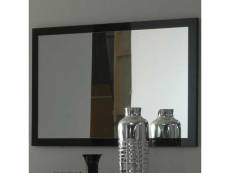 Miroir laqué noir brillant - arezzo - l 110 x l 2