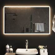 Miroir lumineux de salle de bain à led Style baroque - 100x60 cm BV649030