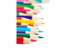 Papier peint panoramique crayons colorés multicolore