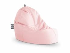Pouf lounge similicuir indoor rose happers 3711396