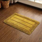 sheng Coton chenille tapis salle de bain porte ventouse matelas côté des tapis de sol anti-dérapant (Couleur : Olive, taille : 40 * 60cm)