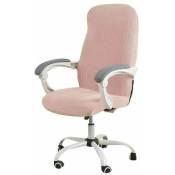 Shining House - Housse de chaise de bureau imperméable rose extensible Jacquard housse de chaise d'ordinateur fauteuil taille m - pink