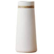 Simple Salon Moderne Ameublement CréAtif Ornements Vase Blanc Corde de Chanvre CéRamique Art Vase à Fleurs d