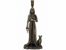 Statuette reine égyptienne néfertiti en résine aspect