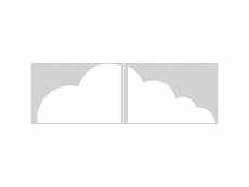Stickers repositionnables - tête de lit nuage blanc