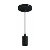 Suspension Ampoule E27 100cm - Noir Silumen Noir