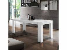 Table à manger extensible salon cuisine 4-8 personnes blanc brillant jesi light AHD Amazing Home Design