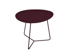 Table basse de jardin ovale en métal Cocotte Cerise Noire - Fermob