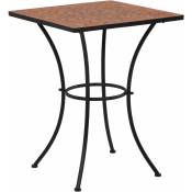 Table de bistro Table de jardin Table de bar mosaïque Terre cuite 60 cm Céramique 80240