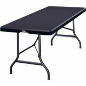 Table de camping pliante en plastique 183x75x73cm Table