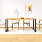 Table de salle à manger Bois de manguier brut 180 cm The Living Store Brun