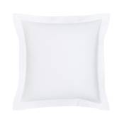 Taie d'oreiller en coton blanc 63x63