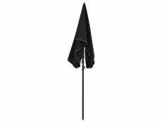 Vidaxl parasol de jardin avec mât 200x130 cm noir