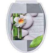 Abattant wc en polypropylène déco Honolulu avec Kit de fixation Tendance Multicolore