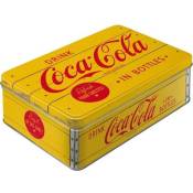 Boite à sucres publicitaire en métal Coca Cola Jaune