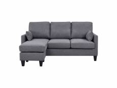 Canapé convertible astan hogar chaise lounge gris