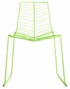 Chaise empilable Leaf / Métal - Arper vert en métal
