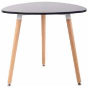 CLP - Table moderne avec design et forme exclusive 80 cm en bois différentes couleurs colore : noir