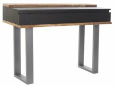 Console table en bois de manguier coloris marron/noir - longueur 115 x profondeur 40 x hauteur 80 cm