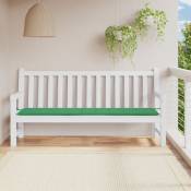 Coussin de banc de jardin vert 200x50x3 cm tissu oxford