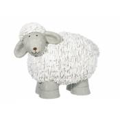 Jolipa - Mouton en résine blanc 57.5x38x46.5 cm -