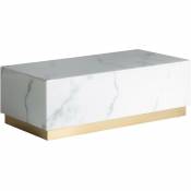 Les Tendances - Table basse verre cristal teinté blanc