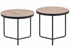 Lot 2 tables appoints melody small & medium 158277