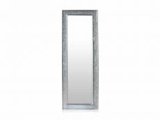 Miroir - casa chic by blumfeldt norwich - cadre en bois - 130 x 45 cm - argent