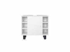 Ml-design meuble bas de lavabo blanc, 60x54x32 cm, en mdf 490001601