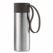 Mug isotherme To Go Cup /Avec couvercle - 0,35 L - Eva Solo marron en métal