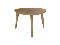 Nature table basse triangulaire scandinave effet tronc
