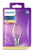 Philips ampoule LED Flamme Coup de Vent Filament E14