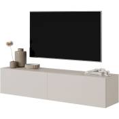Selsey - bisira - Meuble tv - 140 cm - taupe (gris-beige)