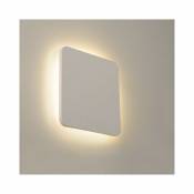 Slv Applique plâtre Plastra Square LED H30 cm - Blanc