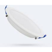 Spot Encastrable Dalle LED Ronde SuperSlim 6W Coupe Ø 100-110 mm Downlight Panel Blanc Froid 6500K
