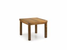 Table à manger bois marron 95x95x78cm - décoration d'autrefois