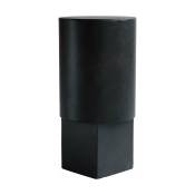 Table d'appoint en béton noir café 25 x 25 cm Column