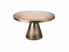 Table ronde chloé or 69x42 cm