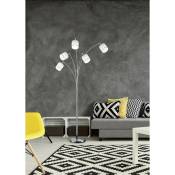 Trio - Lampadaire arc 5 lampes Tommy - Blanc