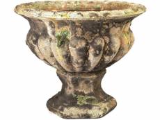 Vase en terre cuite antique 26 x 22 cm