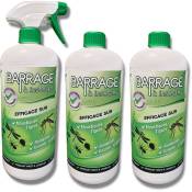 Venteo - Barrage à insectes - Lot de 3 - Efficace contre les insectes, ne tâche pas, sans odeur - Contenance 1L