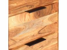 Vidaxl armoire à tiroirs 118x33x75 cm bois d'acacia