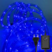 VINGO Tube Lumineux Extérieur LED Guirlande Lumineuse Décoration et Adapteur d’alimentation Bleu-100M - Bleu