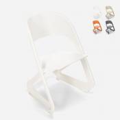 Ahd Amazing Home Design Chaise en plastique design empilable pour bars, fêtes et événements publics Nest, Couleur: Blanc