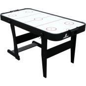 Air Hockey de Table Pliable Icing pour l'intérieur Accessoires inclus Table jeu Airhockey Adulte & Enfant - Noir - Cougar