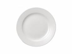 Assiettes classiques 254(ø)mm blanches - lot de 24 - - porcelaine
